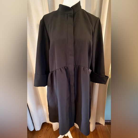 Tuckernuck Dresses & Skirts - Tuckernuck Black Long-Sleeve Dress with Stand Collar